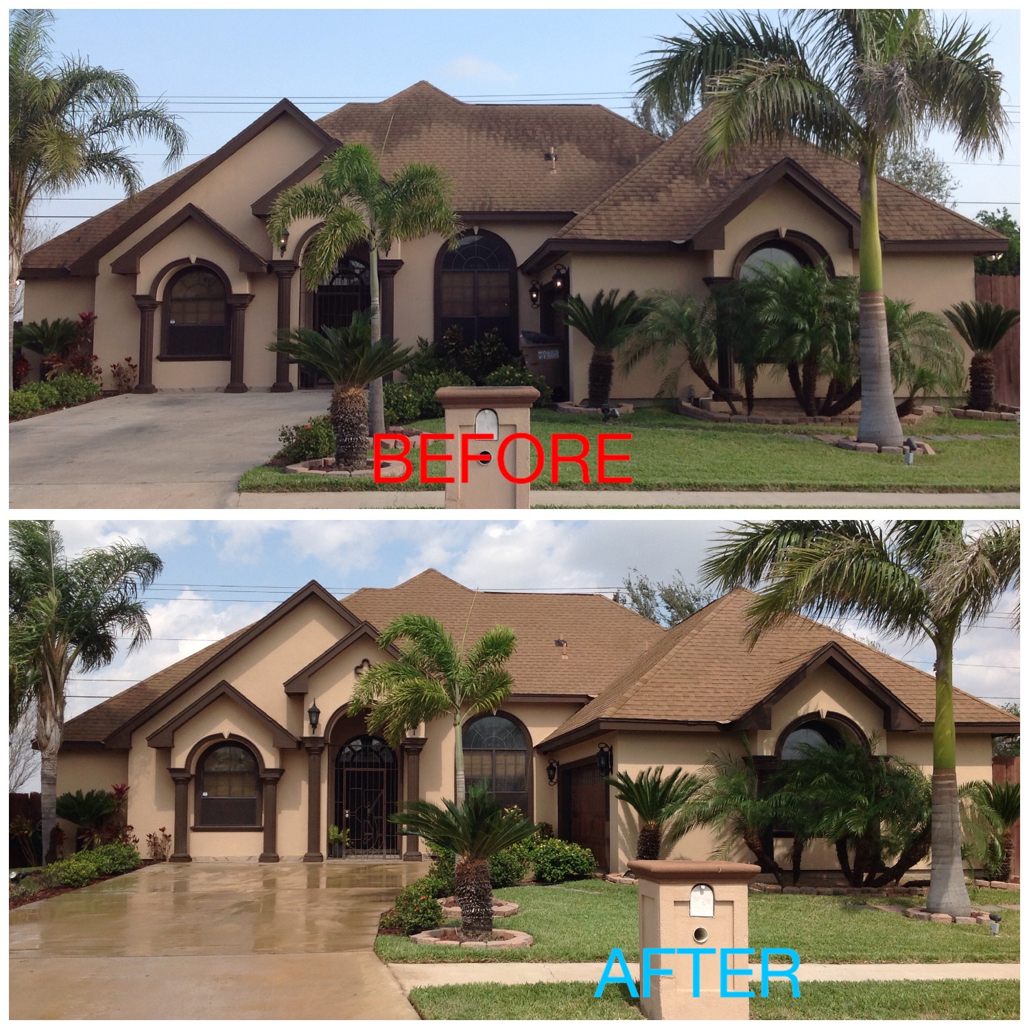 Hidalgo Roof & Exterior SoftWash offers low-pressure roof cleaning in south Texas that will keep your roof looking its best. No other method gives you top results without putting your roof in harm's way.
